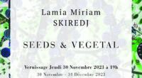 Exposition 'SEEDS & VEGETAL' de l'artiste Lamia Miriam Skiredj à la Galerie Dar D’art Tanger. Explorez son univers artistique qui invite à la connexion entre l'homme et la nature à travers des œuvres organiques et végétales.