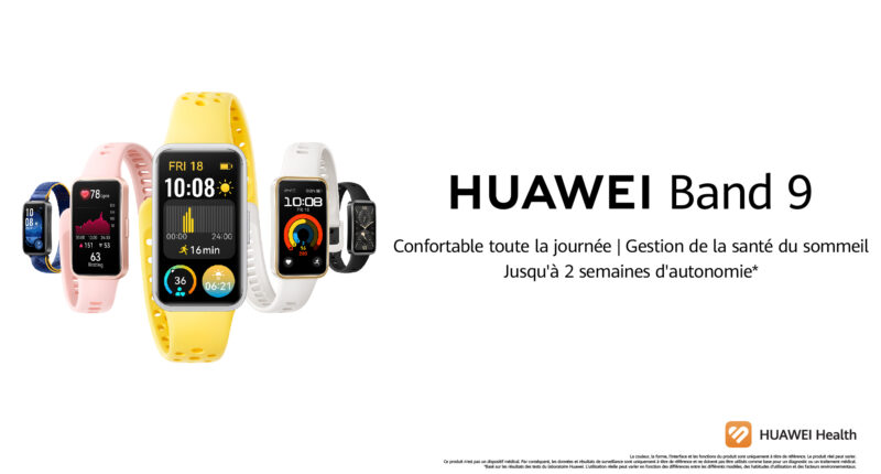 Découvrez le HUAWEI Band 9, un bracelet intelligent léger et élégant doté de fonctionnalités avancées de surveillance du sommeil et de la santé, et d'une longue autonomie de batterie. Disponible dès aujourd'hui au Maroc.