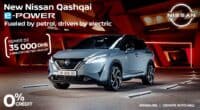 Profitez des e-POWER Days Nissan Maroc ! Bénéficiez d'un financement à 0%, d'une remise exceptionnelle et de 2 ans de maintenance gratuite sur le Qashqai e-POWER. L'occasion idéale de passer à la mobilité électrique en toute sérénité.