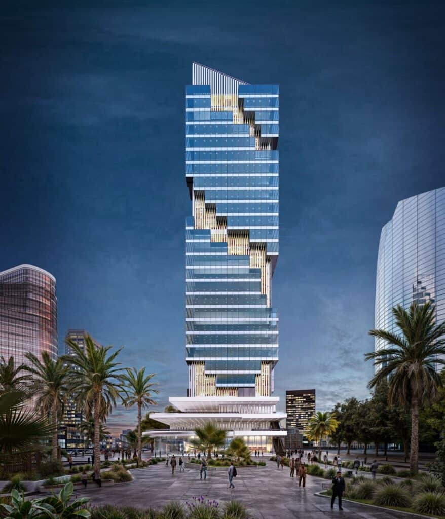 اكتشف برج إم، أيقونة معمارية جديدة في قلب مدينة الدار البيضاء المالية. يقدم هذا البرج الذي يبلغ ارتفاعه 131 متراً مساحات مكتبية حديثة ومبتكرة.